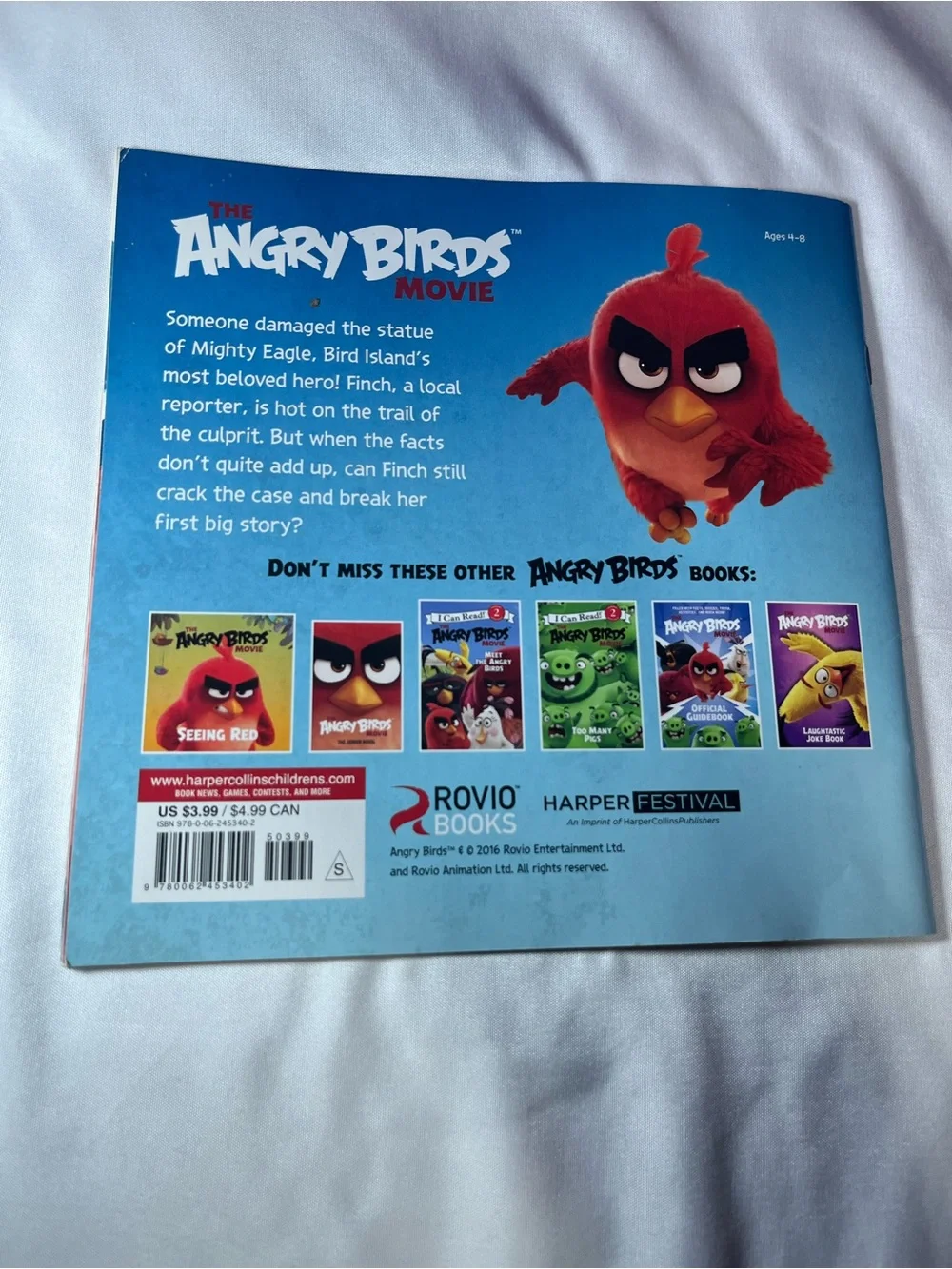 The Angry Birds Movie Big Trouble on Bird Island Paperback 2016 1st Edition